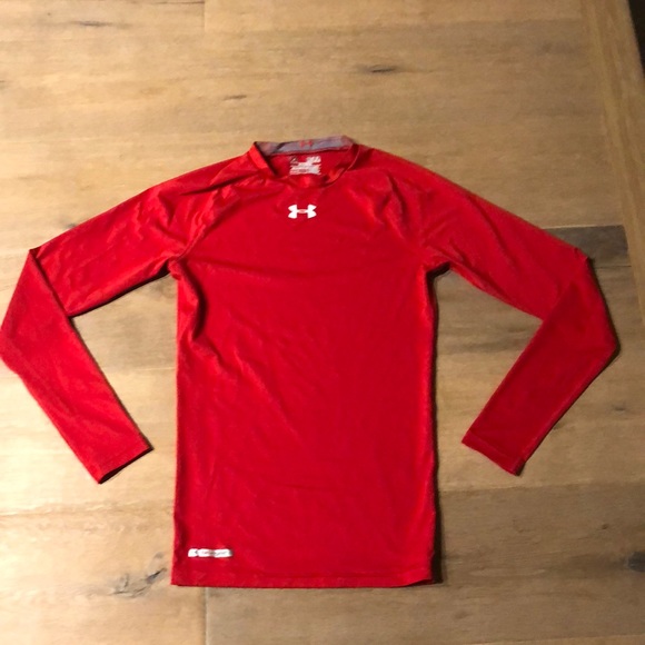 Under Armour Red Long Sleeve Tee - Picture 1 of 4